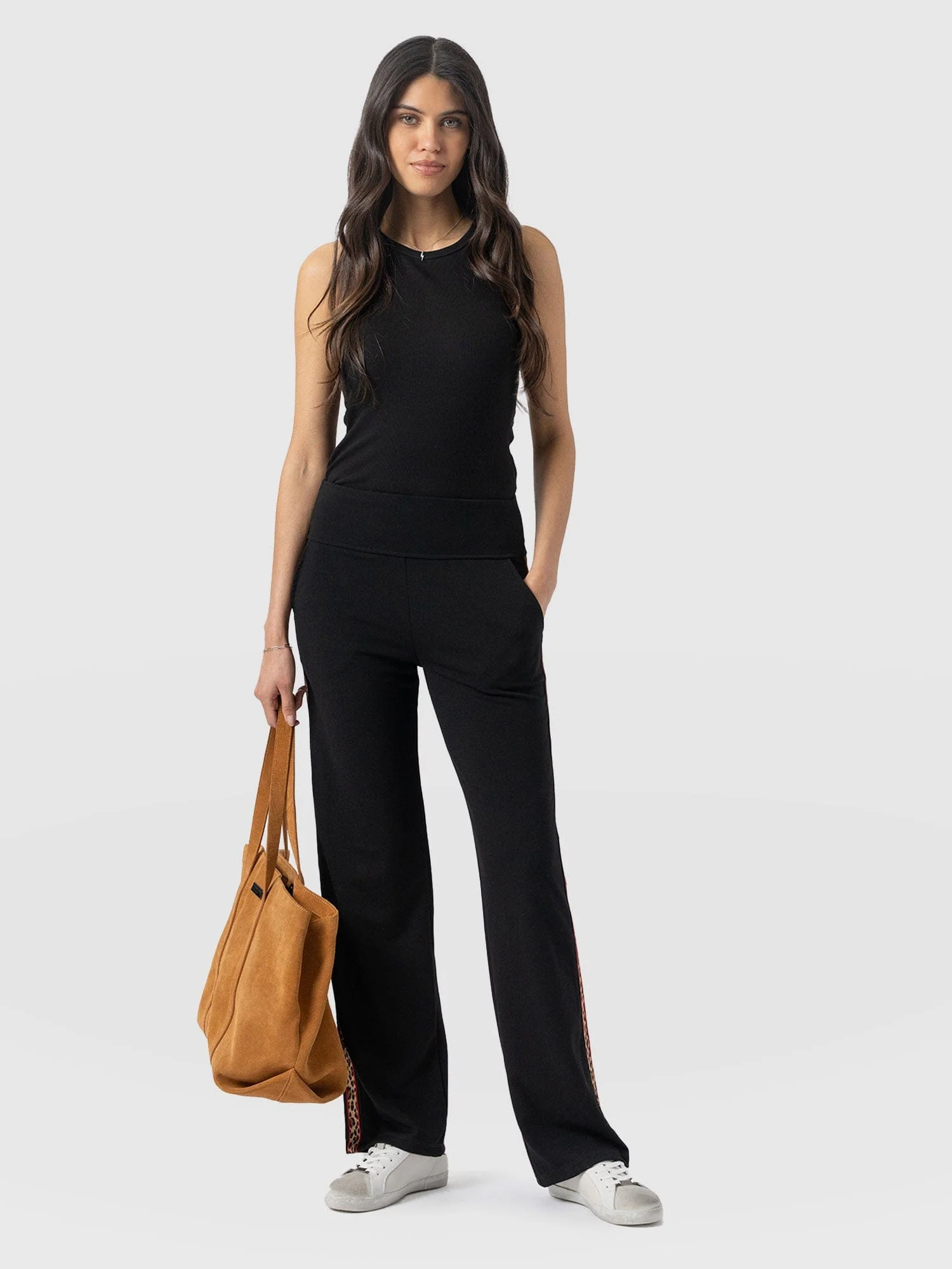 Runway Pant - Black Leopard