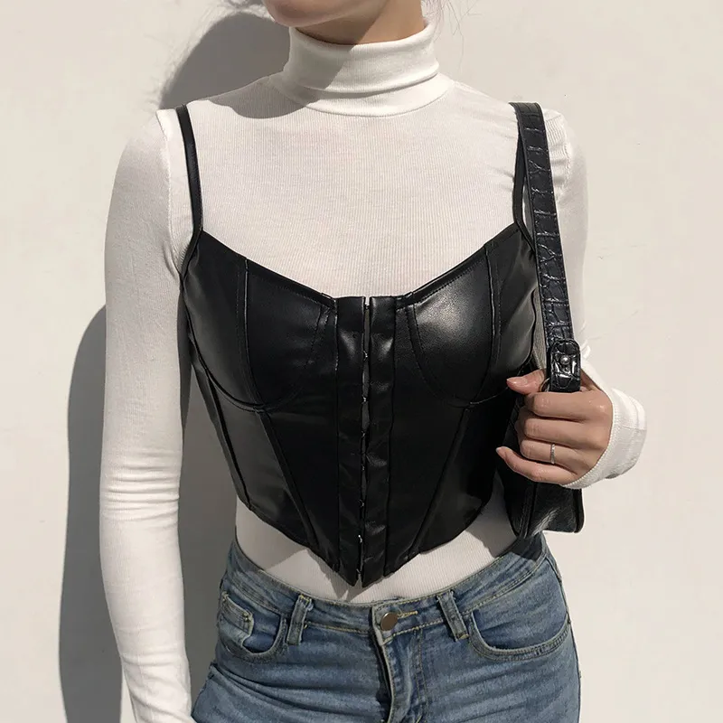 Nukty Fashion Punk title Patchwork Tank Tops Aesthetic Letter And Graphic Print Women Crop Top Color Blocking Sleeveless Streetwear